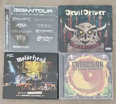 DEVIL DRIVER Motorhead Live Montreux GIGANTOUR Corrosion of Conformity CD LOT  - Image 1 of 2