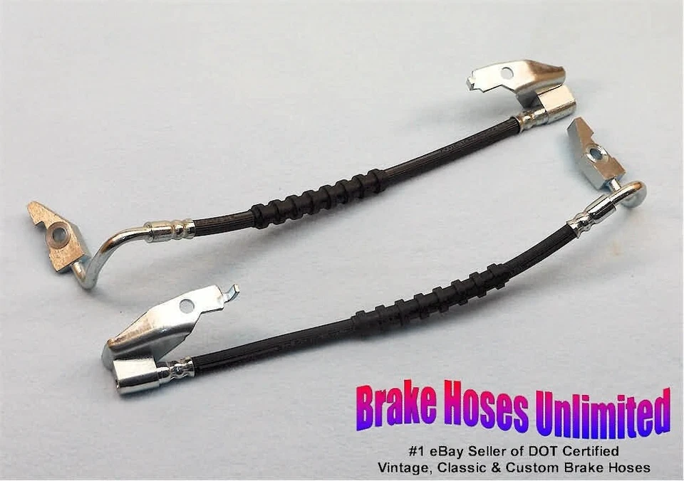 FRONT BRAKE HOSES Ford Ranch Wagon 1970 1971 1972, Drum - Image 1 of 1