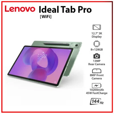 LENOVO Ideal Tab Pro 12.7" Wi-Fi GREEN 8GB+128GB Octa Core Android PC Tablet - Image 1 of 4
