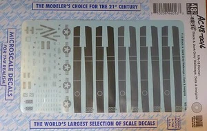 Microscale Decal O #AC48-0016 (1/48 Scale)F-18 Black & Dark Gray Walkways + Data - Picture 1 of 1