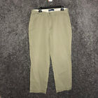 Polo Ralph Lauren Pants Mens 34x30 Beige Chino Flat Front Cotton Casual
