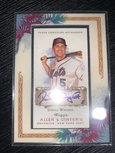 2007 Allen Ginter Auto David Wright SP /200 - Picture 1 of 1