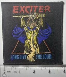 Exciter Long Live The Loud Black Border Woven Patch - Picture 1 of 1