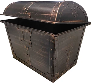 Large Plastic Treasure Chest Classroom Rewards Pirate Party Goody Box (TCR8759) - Picture 1 of 7