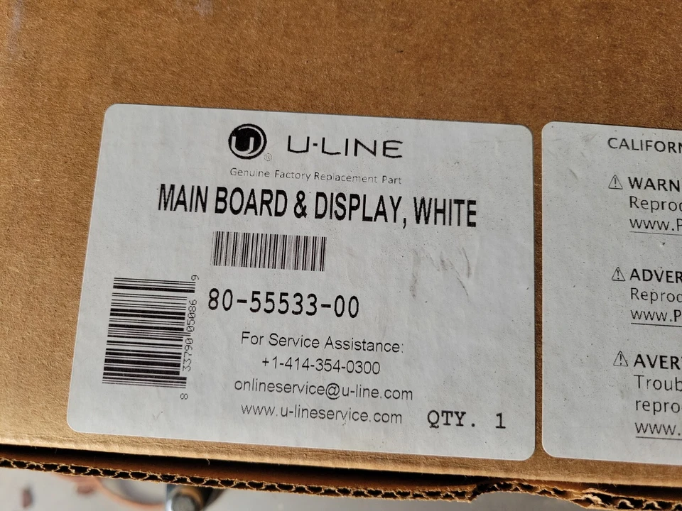 Genuine OEM U-Line Ice Maker User Interface 80-55533-00