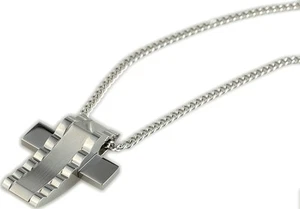 Edelstahlkette mit massiven Kreuzanhänger (*NEU*) - Picture 1 of 3