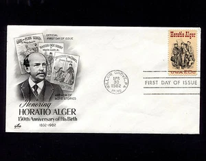 OPC 1982 Willow Grove PA Horatio Alger Sc#2010 Artcraft FDC sin dirección - Imagen 1 de 1