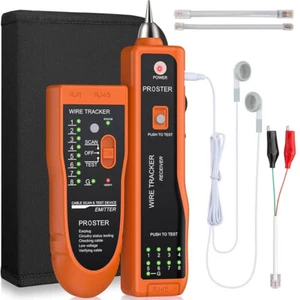 RJ11/45 Cable Tester Wire Tracker Network Telephone Line Tracer Toner LAN Finder - Picture 1 of 14