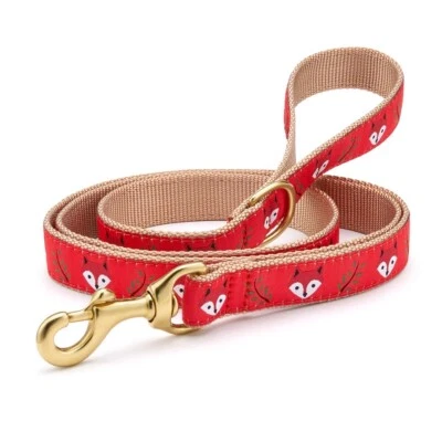 Up Country Dog Leash Made In USA Foxy  4, 5, 6 Foot Designer Lead with D-ring - Image 1 of 2