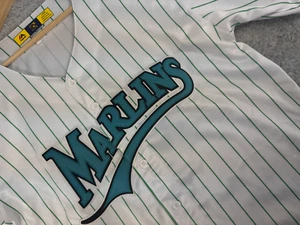 VTG Florida Marlins Jersey Cooperstown Collection By Majestic Large - Picture 1 of 7
