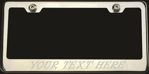Informal Roman Font Personalized Custom Laser Engraved Polish Car License Frame - Picture 1 of 12