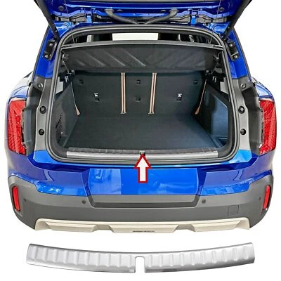Protector de borde de carga de acero inoxidable interior mate adecuado para Mini Countryman | U25 a partir de 2023  - Imagen 1 de 4