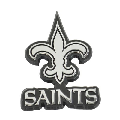 NEW NFL New Orleans Saints 3-D Chrome Auto Car Truck Emblem Sticker Decal - Image 1 of 3