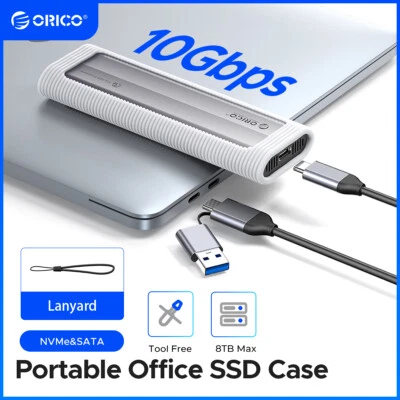 ORICO M.2 NGFF NVMe SSD to USB 3.2 Gen2 Type-C Enclosure Case Adapter UASP Trim - Image 1 of 4