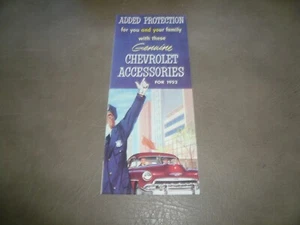 1952 Chevrolet Genuine Accessories Sales Booklet - Picture 1 of 3