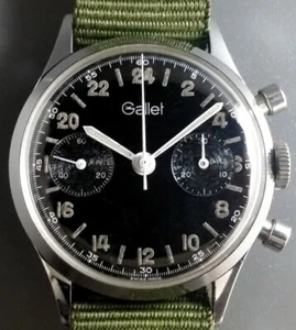 1960s Gallet 24 hour Chronograph - Picture 1 of 9