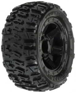 PRO 1/16 Trencher M2 Fr/Rr 2.2 inch Tires Mounted 12mm Blk Desperado PRO1194-11 - Picture 1 of 5