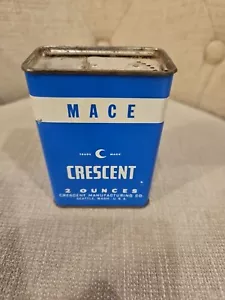 Crescent Pure Spices MACE Tin Retro Country Kitchen Advertising Seattle 2oz - Picture 1 of 3