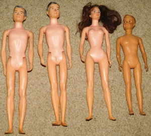 Lote de 4 muñecas vintage 1963 Remco The Littlechap Family DR. JOHN & JUDY - Imagen 1 de 4