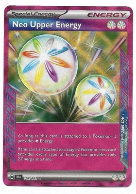 Neo Upper Energy 162/162 SV05: Temporal Forces Holo Pokemon TCG - NM - Image 1 of 2