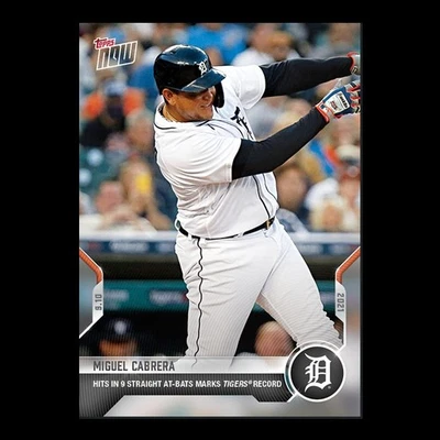 Miguel Cabrera - 2021 MLB Topps Now Card 789 - Print Run: 689 Detroit Tigers - Image 1 of 2