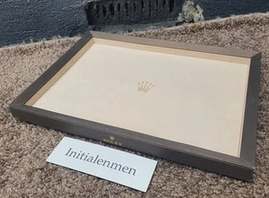 ROLEX dealer TRAY plateau USED CONDITION DEALERDISPLAY 100% auth display Brown - Picture 1 of 12