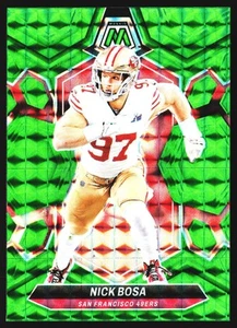 Nick Bosa 2024 Panini Mosaic Green Prizm San Francisco 49ers NFL Card No.195 - Bild 1 von 2