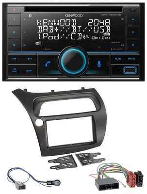 Kenwood CD 2DIN DAB USB MP3 Bluetooth Autoradio für Honda Civic (2006-2012) - Bild 1 von 4