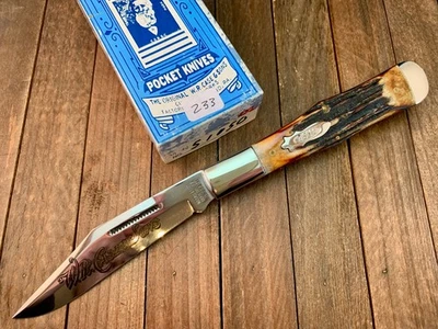 Case Classic Coke Bottle Folding Hunter Pocketknife Stag 1991 Drop Dead Gorgeous - Image 1 of 4
