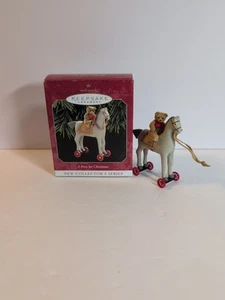 Hallmark "A Pony For Christmas" 1998 datiert Weihnachtsschmuck neu im Karton - Bild 1 von 4