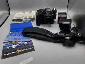 Olympus OM10 Body Black Bundle manuals Lense And Strap - Picture 1 of 14