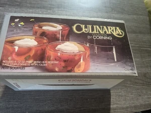 CULINARIA BY CORNINGCG-115 PYREX SOUFFLE DISH SET OF 4 NEW IN BOX FREE USA SHIP - Picture 1 of 7