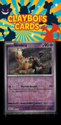 Girafarig SV05: Temporal Forces Pokémon 066/162 Reverse Holo Common NM+ - Image 1 of 2
