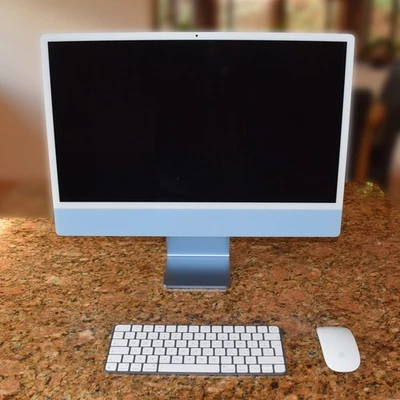 Apple iMac 24" M1 (4 ports 2021) 8-core CPU/8-core GPU  8GB/512GB SSD Blue - Image 1 of 4