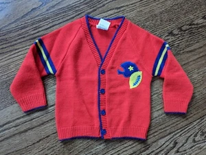 Vtg Cardigan Baby 6-9 Kansas City Chiefs Football Superbowl Sweater Baby Swiftie - Picture 1 of 4