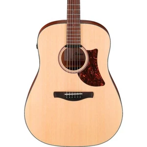 Ibanez AAD100E Advanced Acoustic Solid Top Dreadnought Guitar Open Pore Satin - Picture 1 of 8