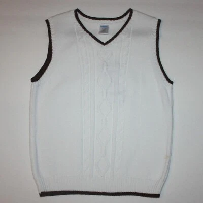 Chaleco Suéter Gymboree Celebrate Spring Niño Blanco Tejido con Cable Talla 5-6 Nuevo con Etiquetas Foto 1 de 2
