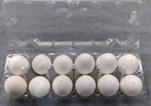 12 pustych skorupek jaj od kurcząt, czyste i gotowe do użycia dla Pysanky lub rzemiosła - Zdjęcie 1 z 1
