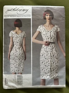 UNCUT WOMENS 14-22 VOGUE PATTERNS V1350 RACHEL COMEY FITTED SPRING/SUMMER DRESS - Picture 1 of 3
