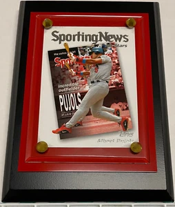 ALBERT PUJOLS ST. LOUIS CARDINALS-703 HOME RUN-TOPPS BASEBALL CARD WALL PLAQUE - Picture 1 of 3
