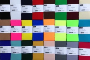 Womens Opaque Tights -S- M -L XL- XXL- 40 Den & 100 Den- 20 Colours - Picture 1 of 34