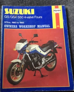 HAYNES SERVICE & REPAIR MANUAL - SUZUKI GS550 GSX550 - 4 Valve Fours - 1983 - 85 - Picture 1 of 8