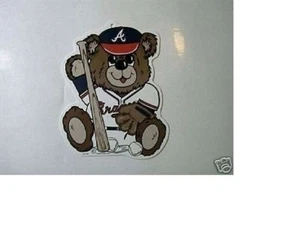 NEVER HUNG UP MINT 1998 ATLANTA BRAVES TEDDY BEAR SIGN World Series Champs Again - Picture 1 of 1