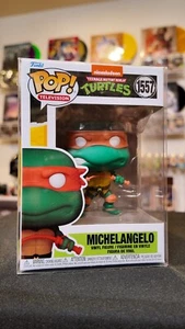 Funko Pop! TV: Teenage Mutant Ninja Turtles - Miguel Ángel - #1557 en protector - Imagen 1 de 7