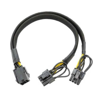 8Pin Female to Dual 8Pin male Cable Adapter 22cm CPU 6Pin To PCIE 2X8Pin (6+2） - Bild 1 von 4