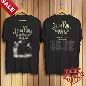 Jelly Roll The Beautifully Broken 2024 Tour Cotton Unisex S-5XL Shirt 1LU1396 - Picture 1 of 3