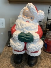 Vintage Ceramic Christmas Santa Claus Atlantic Mold 1975 Kris Kringle St Nick