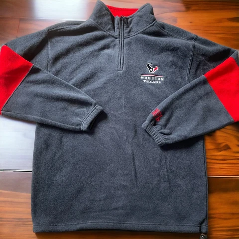 Vintage Houston Texans NFL Brand Fleece Jacket Men Size Large Cover