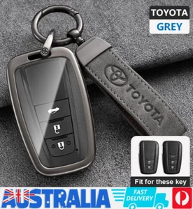 For Toyota Leather Car Key Cover RAV4 Landcruiser Prado Camry CHR Hilux Hiace AU - Picture 1 of 9