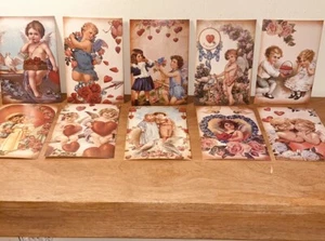 10 victorianos vintage de San Valentín. Tarjetas postales. Set A - Imagen 1 de 19